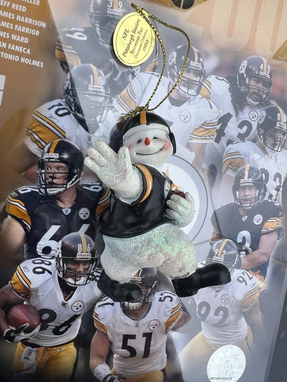 NFL Pittsburgh Steelers Snowman Fan Ornament Collection
